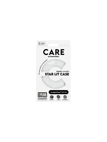 CARE Flagship Case | Back cover | Apple | iPhone 16 Pro | Recycled plastic | White | Urban Combat Star Lit with MagSafe 2 CARE Flagship Case | Back cover | Apple | iPhone 16 Pro | Recycled plastic | White | Urban Combat Star Lit with MagSafe 2
