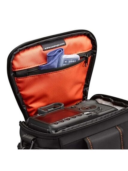 Case Logic | DCB-306 SLR Camera Bag | Black | * Designed to fit an SLR camera with standard zoom lens attached * Internal zippered pocket stores memory cards, filter or lens cloth * Side zippered pockets store an extra battery, cables, lens cap, or small 1 Case Logic | DCB-306 SLR Camera Bag | Black | * Designed to fit an SLR camera with standard zoom lens attached * Internal zippered pocket stores memory cards, filter or lens cloth * Side zippered pockets store an extra battery, cables, lens cap, or small 1