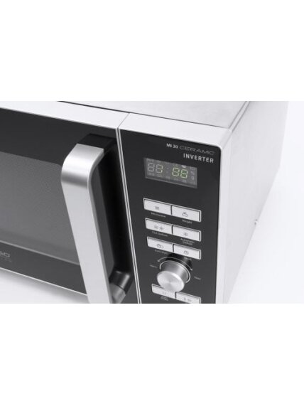 Caso | Ceramic Inverter Microwave | MI 30 | Free standing | 30 L | 1000 W | Grill | Black 2 Caso | Ceramic Inverter Microwave | MI 30 | Free standing | 30 L | 1000 W | Grill | Black 2