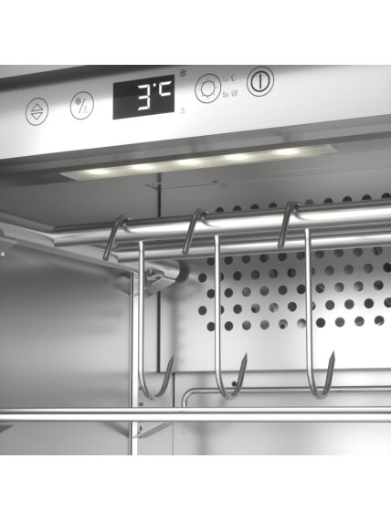 Caso | Dry aging cabinet with compressor technology | DryAged Master 63 | Energy efficiency class Not apply | Food-ageing cabinet with compressor technology | Free standing | Bottles capacity Not apply | Cooling type Compressor technology | Stainless ste 4 Caso | Dry aging cabinet with compressor technology | DryAged Master 63 | Energy efficiency class Not apply | Food-ageing cabinet with compressor technology | Free standing | Bottles capacity Not apply | Cooling type Compressor technology | Stainless ste 4