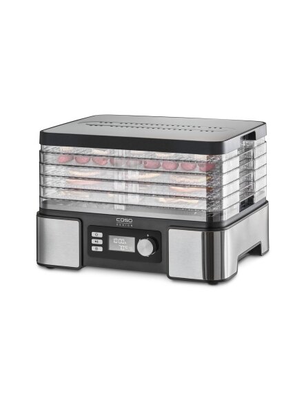 Caso | Food Dehydrator | DH 450 | Power 370-450 W | Number of trays 5 | Temperature control | Integrated timer | Black/Stainless Steel 1