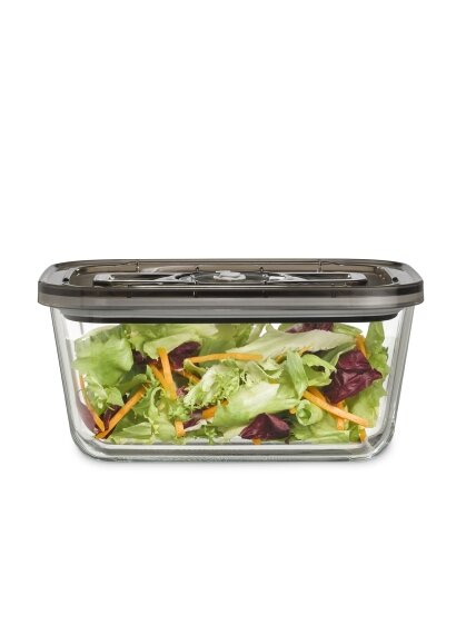 Caso | Glass Vacuum Container with Plastic Lid | VacuBoxx Eco L | Transparent 1 Caso | Glass Vacuum Container with Plastic Lid | VacuBoxx Eco L | Transparent 1