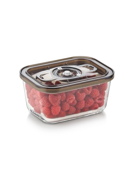 Caso Glass Vacuum Container with Plastic Lid | VacuBoxx Eco M | Transparent 3