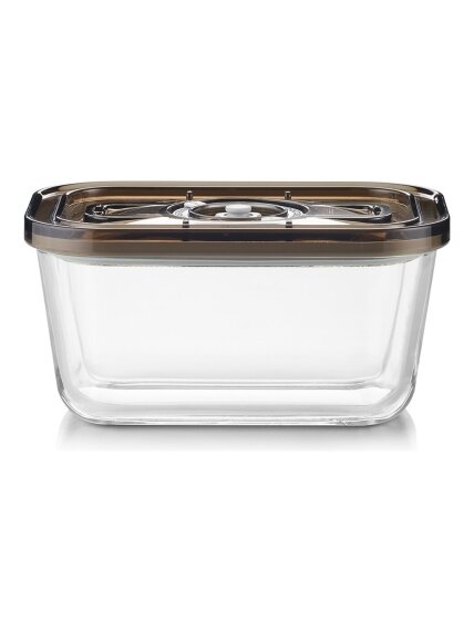 Caso Glass Vacuum Container with Plastic Lid | VacuBoxx Eco M | Transparent