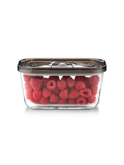 Caso Glass Vacuum Container with Plastic Lid | VacuBoxx Eco M | Transparent 2