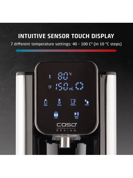 Caso HW 666 Inox | Turbo Hot Water Dispenser | Electric | 2200-2600 W | 2.7 L | Plastic/Stainless Steel | Stainless steel/Black 3 Caso HW 666 Inox | Turbo Hot Water Dispenser | Electric | 2200-2600 W | 2.7 L | Plastic/Stainless Steel | Stainless steel/Black 3