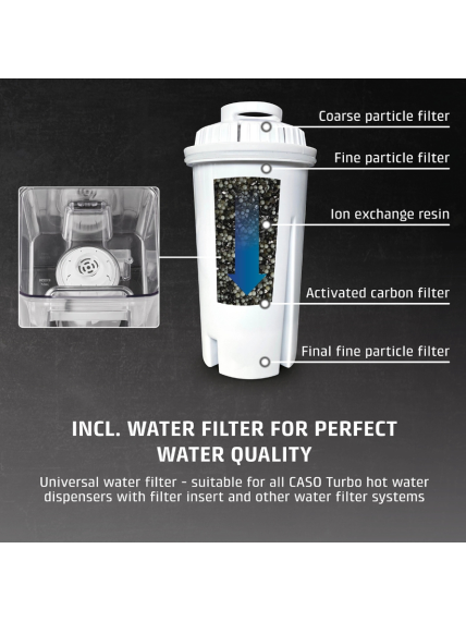 Caso HW 666 Inox | Turbo Hot Water Dispenser | Electric | 2200-2600 W | 2.7 L | Plastic/Stainless Steel | Stainless steel/Black 7