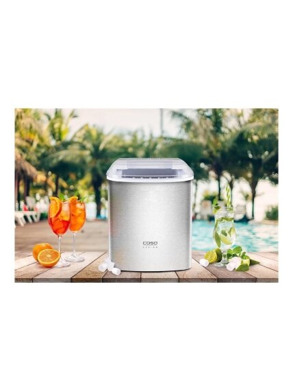 Caso | Ice cube machine | IceChef Pro | 120 W | Capacity 2.2 L | Stainless steel 2 Caso | Ice cube machine | IceChef Pro | 120 W | Capacity 2.2 L | Stainless steel 2