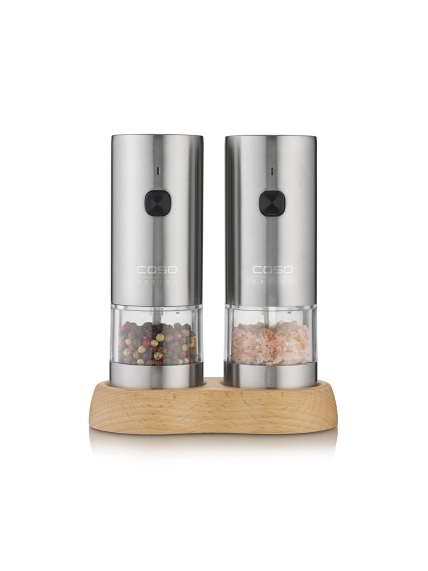Caso Salt and Pepper Grinder | SpiceDuo | Electric | Housing material Stainless steel | Lithium 2 Caso Salt and Pepper Grinder | SpiceDuo | Electric | Housing material Stainless steel | Lithium 2