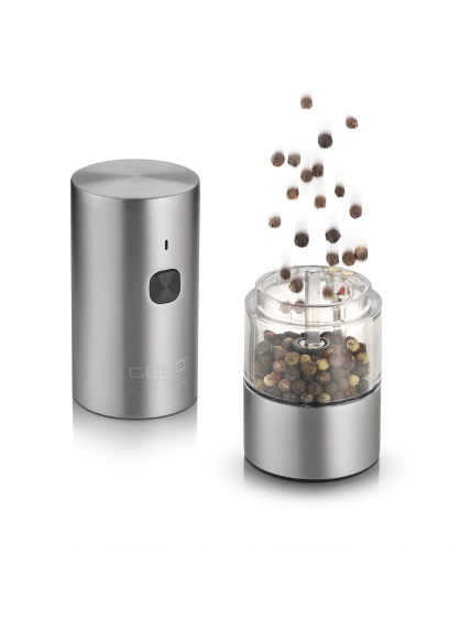 Caso Salt and Pepper Grinder | SpiceDuo | Electric | Housing material Stainless steel | Lithium 5 Caso Salt and Pepper Grinder | SpiceDuo | Electric | Housing material Stainless steel | Lithium 5