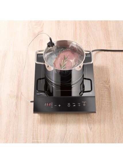 Caso | Table hob | TC 2400 ThermoControl | Number of burners/cooking zones 1 | Sensor touch | Black | Induction 2