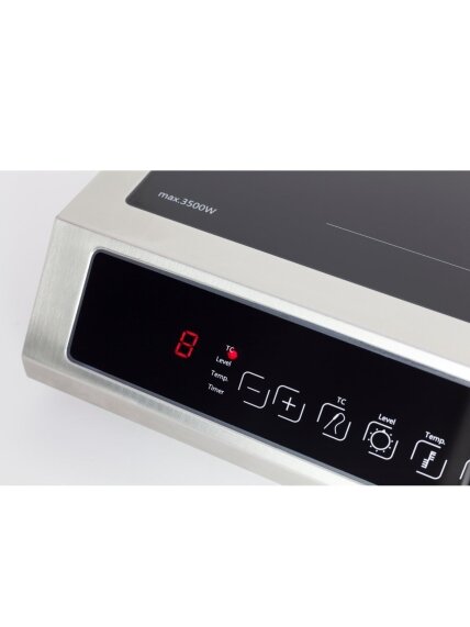 Caso | Thermo Control Hob | TC 3500 | Number of burners/cooking zones 1 | Touch control | Black/Stainless steel | Induction 2 Caso | Thermo Control Hob | TC 3500 | Number of burners/cooking zones 1 | Touch control | Black/Stainless steel | Induction 2