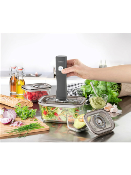 Caso | Vacu OneTouch Vacuum sealer Eco-Set | Black 3