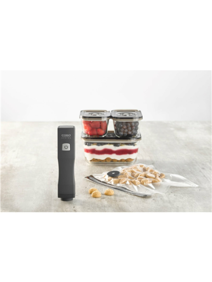 Caso | Vacu OneTouch Vacuum sealer Eco-Set | Black 5 Caso | Vacu OneTouch Vacuum sealer Eco-Set | Black 5