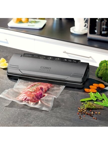 Caso | Vacuum sealer | VC 10 PlusEdition | Power 110 W | Temperature control | Black/Silver 4 Caso | Vacuum sealer | VC 10 PlusEdition | Power 110 W | Temperature control | Black/Silver 4