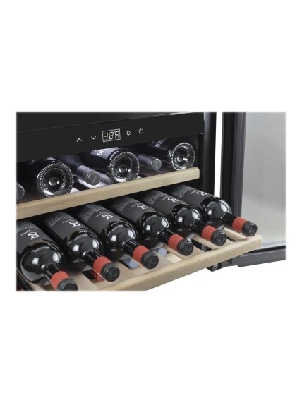 Caso | Wine cooler | WineSafe 18 EB | Energy efficiency class G | Built-in | Bottles capacity 18 bottles | Cooling type Compressor technology | Black 5 Caso | Wine cooler | WineSafe 18 EB | Energy efficiency class G | Built-in | Bottles capacity 18 bottles | Cooling type Compressor technology | Black 5