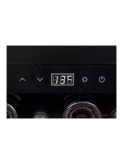 Caso | Wine cooler | WineSafe 18 EB | Energy efficiency class G | Built-in | Bottles capacity 18 bottles | Cooling type Compressor technology | Black 7 Caso | Wine cooler | WineSafe 18 EB | Energy efficiency class G | Built-in | Bottles capacity 18 bottles | Cooling type Compressor technology | Black 7