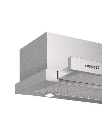 CATA Hood | EXTENDER 600 | Telescopic | Energy efficiency class C | Width 60 cm | 390 m³/h | Mechanical | ECOLED | Stainless Steel 2 CATA Hood | EXTENDER 600 | Telescopic | Energy efficiency class C | Width 60 cm | 390 m³/h | Mechanical | ECOLED | Stainless Steel 2