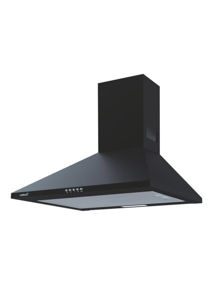 CATA | Hood | OMEGA 600 BK | Wall mounted | Energy efficiency class C | Width 60 cm | 645 m³/h | Mechanical | LED | Black