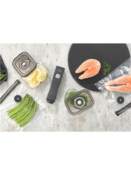 Caso | Vacu OneTouch Vacuum sealer Eco-Set | Black 6 Caso | Vacu OneTouch Vacuum sealer Eco-Set | Black 6