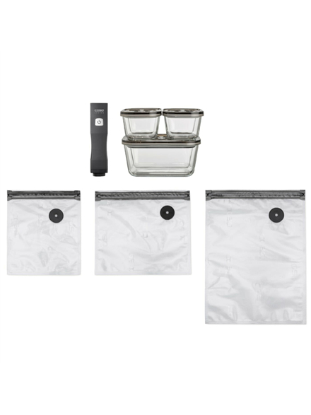Caso | Vacu OneTouch Vacuum sealer Eco-Set | Black 1