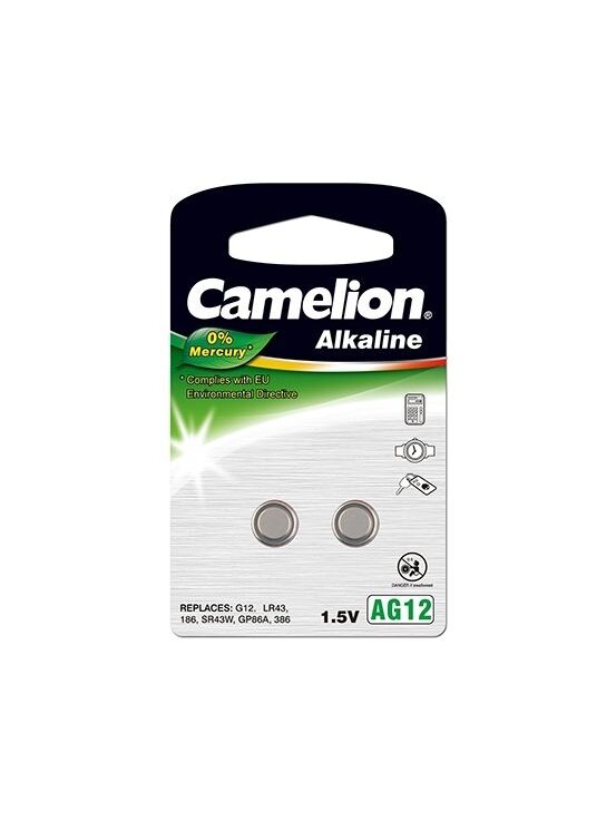 Camelion | AG12/LR43/LR1142/386 | Alkaline Buttoncell | 2 pc(s) 1