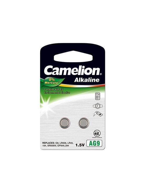 Camelion | AG9/LR45/LR936/394 | Alkaline Buttoncell | 2 pc(s) 1 Camelion | AG9/LR45/LR936/394 | Alkaline Buttoncell | 2 pc(s) 1