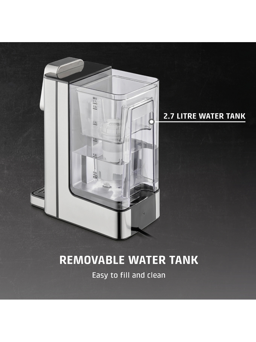 Caso HW 666 Inox | Turbo Hot Water Dispenser | Electric | 2200-2600 W | 2.7 L | Plastic/Stainless Steel | Stainless steel/Black 6