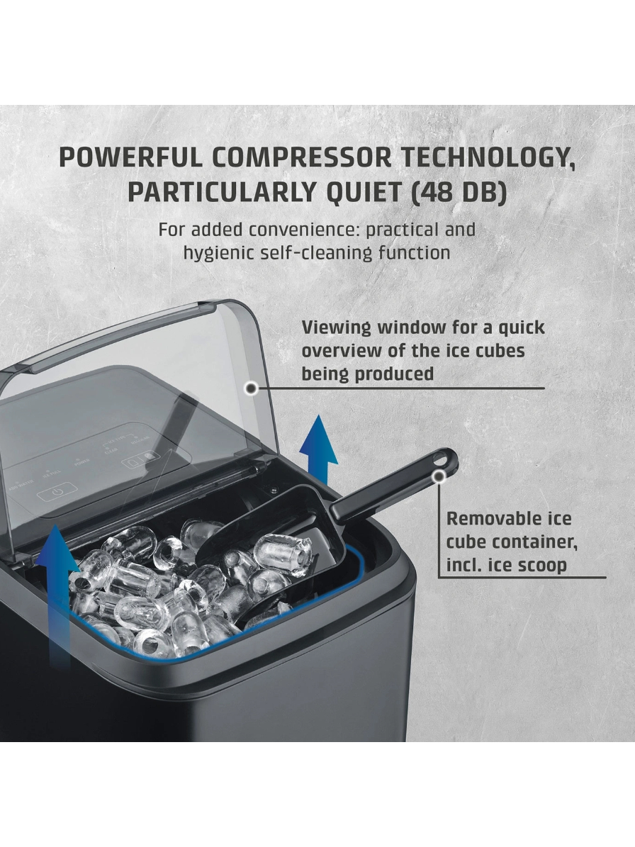 Caso Ice Cube Maker | Clear Ice Advanced | Power 130 W | Capacity 1.5 L | Matt Black 6