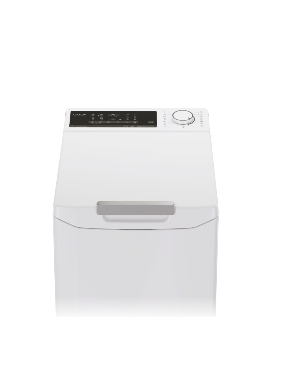 Candy Washing Machine | TCA284TM5-S | Energy efficiency class A | Top loading | Washing capacity 8 kg | 1200 RPM | Depth 60 cm | Width 41 cm | Display | Digit | White 4 Candy Washing Machine | TCA284TM5-S | Energy efficiency class A | Top loading | Washing capacity 8 kg | 1200 RPM | Depth 60 cm | Width 41 cm | Display | Digit | White 4