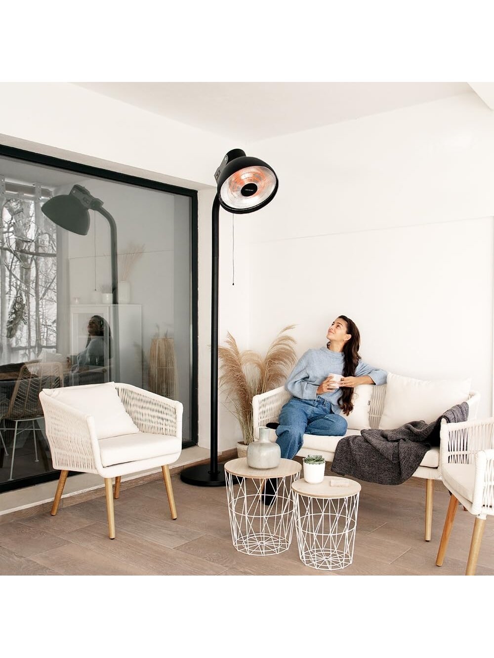 Cecotec ReadyWarm 21000 Carbon Focus | Infrared Heater | 2100 W | Number of power levels 3 | Suitable for rooms up to 20 m² | Black | IP24 3 Cecotec ReadyWarm 21000 Carbon Focus | Infrared Heater | 2100 W | Number of power levels 3 | Suitable for rooms up to 20 m² | Black | IP24 3