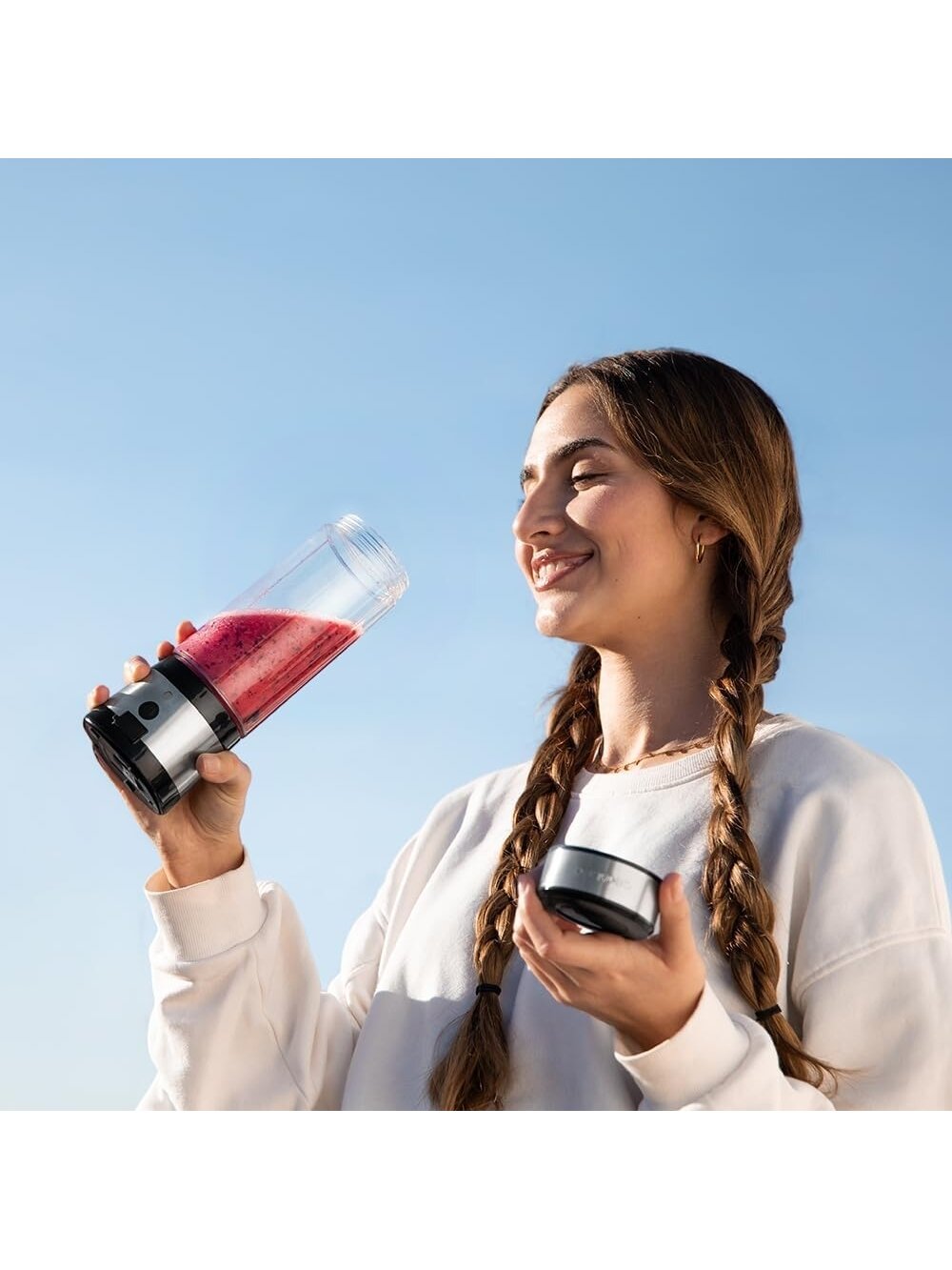 Cecotec Smoothie Blender | WanderlustMix USB | Portable | 126 W | Jar capacity 0.4 L | Ice crushing | Inox 3
