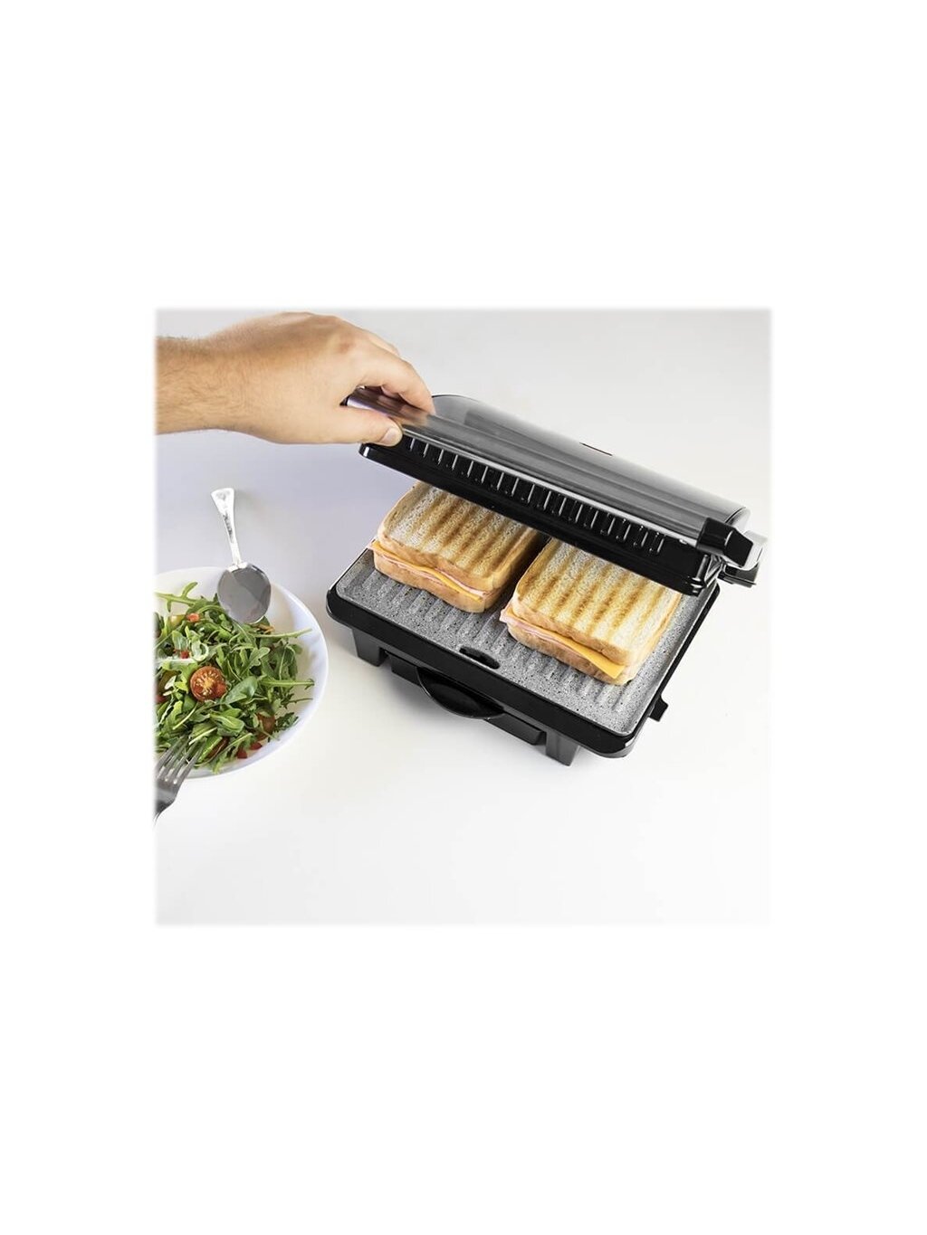 Cecotec Grill | Rock'nGrill 1000 | 1000 W | Electric Grill | Black/Stainless steel 8 Cecotec Grill | Rock'nGrill 1000 | 1000 W | Electric Grill | Black/Stainless steel 8