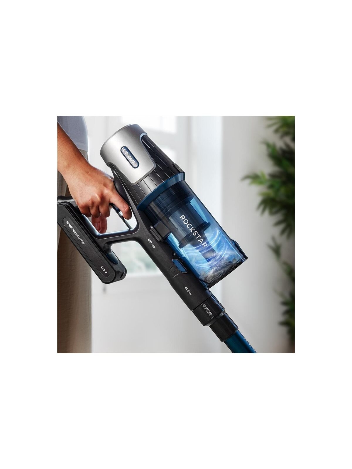 Cecotec Vacuum cleaner | Conga Rockstar P50 X-Treme | Corded operating | Handstick | 400 W | 33.6 V | Operating time (max) 60 min | Black/Blue 7 Cecotec Vacuum cleaner | Conga Rockstar P50 X-Treme | Corded operating | Handstick | 400 W | 33.6 V | Operating time (max) 60 min | Black/Blue 7