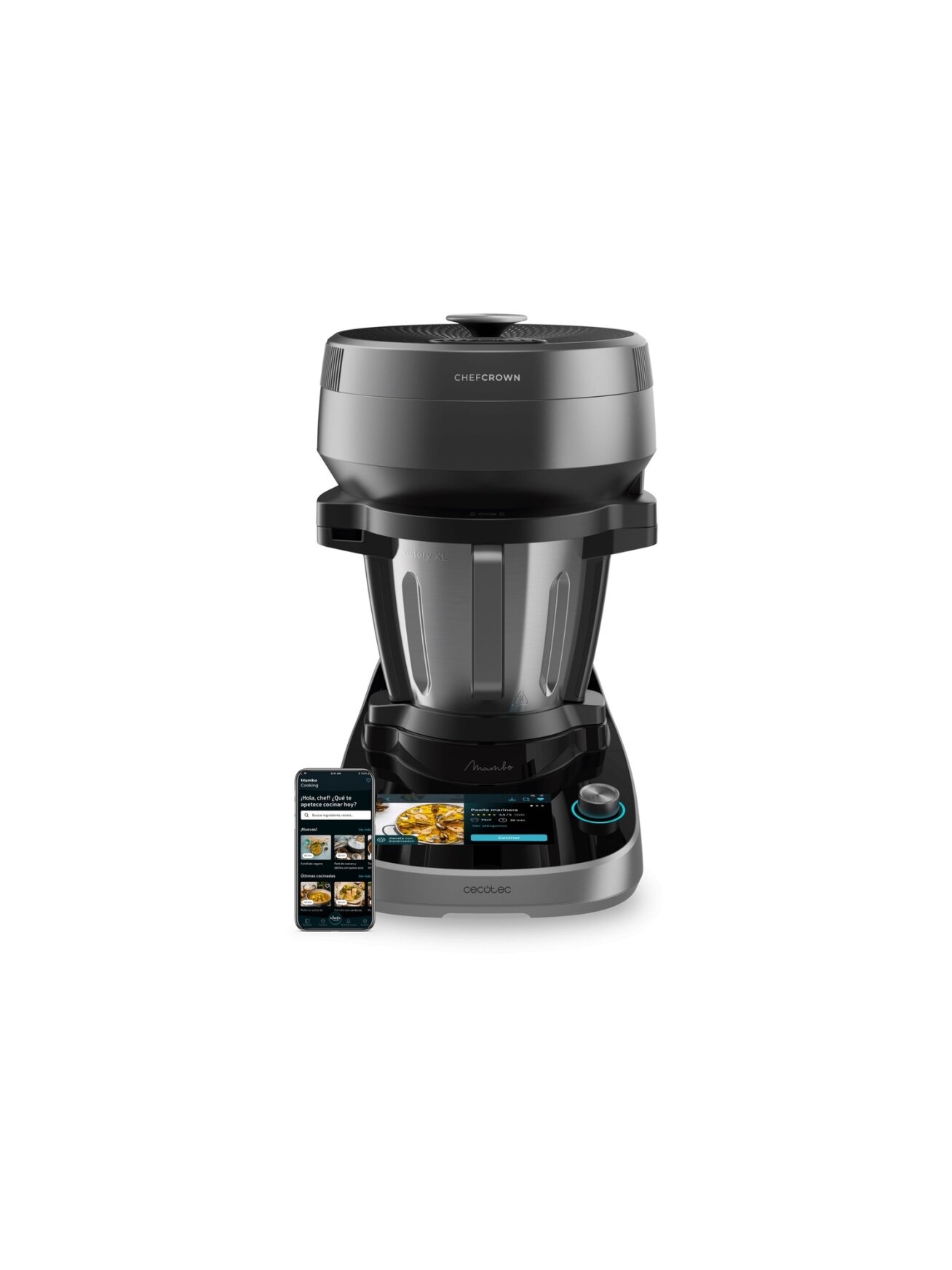 Cecotec Mambo CooKing Victory | Multifunctional Robot | 1700 W | Number of speeds 19 | Bowl capacity 4.5 L | Black/Grey Cecotec Mambo CooKing Victory | Multifunctional Robot | 1700 W | Number of speeds 19 | Bowl capacity 4.5 L | Black/Grey