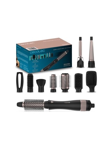 Cecotec Air brush | CeramicCare 10in1 Styler 10-in-1 | Number of heating levels 3 | 1000 W | Black