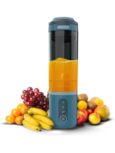 Cecotec Blender | Power Titanium Shake2Go | Portable | 180 W | Jar material BPA-free | Jar capacity 0.6 L | Lagoon Cecotec Blender | Power Titanium Shake2Go | Portable | 180 W | Jar material BPA-free | Jar capacity 0.6 L | Lagoon