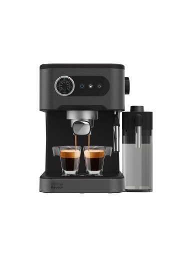 Cecotec Coffee machine | Power Espresso 20 Pro Latte | Pump pressure 20 bar | Built-in milk frother | Semi-automatic | Black | 1350 W