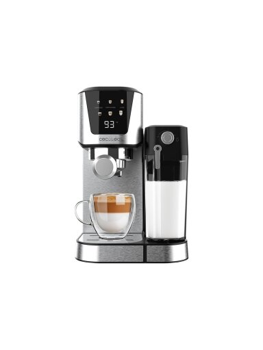 Cecotec Coffee Maker | Power Espresso 20 Cream | Pump pressure 20 bar | Built-in milk frother | Semi-automatic | 1350 W