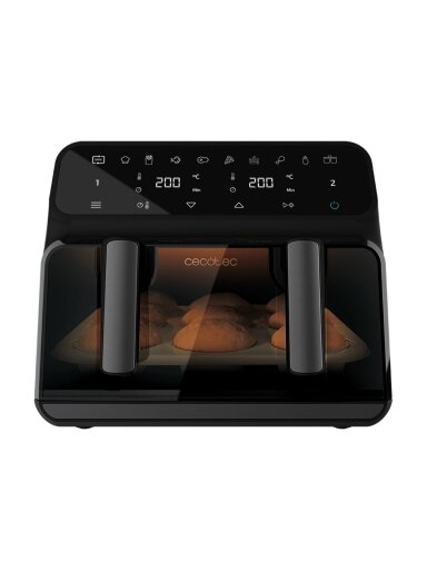 Cecotec Double hot air fryer | Cecofry Advance 9000 Window | Power 2200 W | Capacity 9 L | Black
