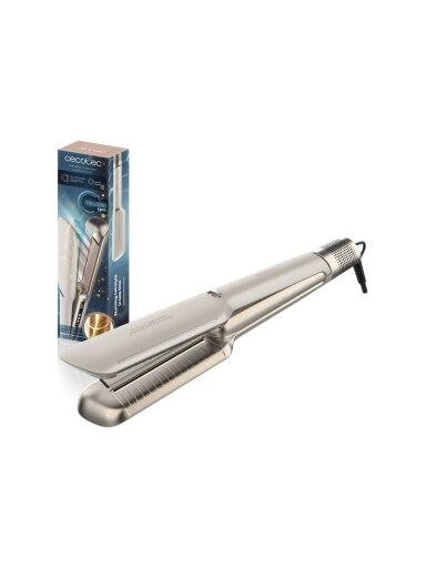 Cecotec Hair Straightener | Air Lisse Champagne | Ceramic heating system | Ionic function | Temperature (max) 230 °C | Temperature (min) 100 °C | Number of heating levels 3 | 1600 W | Champagne
