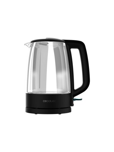 Cecotec Kettle | ThermoSense 320 Clear | 2200 W | Electric | 1.7 L | Glass | 360° rotational base | Black/Transparent Cecotec Kettle | ThermoSense 320 Clear | 2200 W | Electric | 1.7 L | Glass | 360° rotational base | Black/Transparent