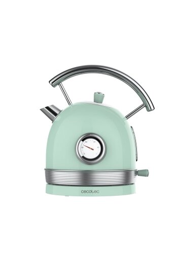 Cecotec Kettle | ThermoSense 420 Vintage | 2200 W | Electric | 1.8 L | Stainless steel | 360° rotational base | Light Green Cecotec Kettle | ThermoSense 420 Vintage | 2200 W | Electric | 1.8 L | Stainless steel | 360° rotational base | Light Green