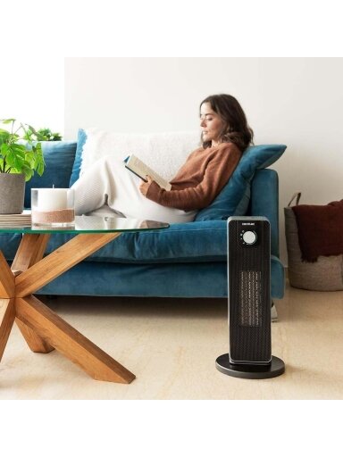 Cecotec ReadyWarm 2000 Max Ceramic Rotate | Ceramic Heater | 2000 W | Number of power levels 3 | Suitable for rooms up to 20 m² | Black Cecotec ReadyWarm 2000 Max Ceramic Rotate | Ceramic Heater | 2000 W | Number of power levels 3 | Suitable for rooms up to 20 m² | Black