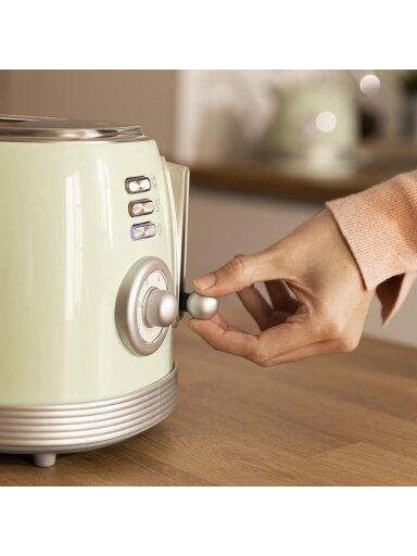 Cecotec Toaster | Toast&Taste 800 Vintage | Power 850 W | Number of slots 2 | Housing material Stainless steel | Light Green Cecotec Toaster | Toast&Taste 800 Vintage | Power 850 W | Number of slots 2 | Housing material Stainless steel | Light Green