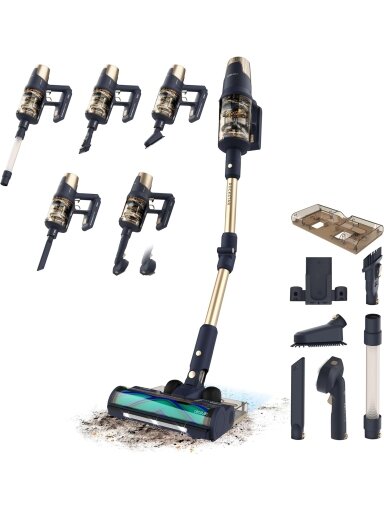 Cecotec Vacuum cleaner | Rockstar RX70 AquaPet Flex Conga | Cordless operating | Stick/handheld | 780 W | Operating time (max) 100 min | Blue/Gold