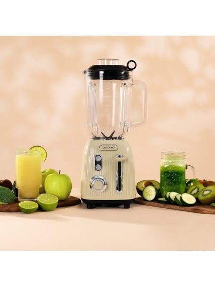 Cecotec Blender | Power Black Titanium RetroGreen | Tabletop | 1200 W | Jar capacity 1.5 L | Jar material Glass | Green 2