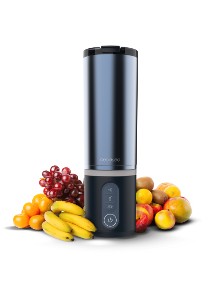 Cecotec Blender | Power Titanium Shake2Go | Portable | 180 W | Jar material BPA-free | Jar capacity 0.6 L | Dark Steel 1