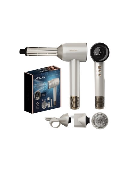 Cecotec Hair dryer | DryGlam Waves Champagne | 1600 W | Number of temperature settings 3 | Ionic function | Champagne | Diffuser nozzle Cecotec Hair dryer | DryGlam Waves Champagne | 1600 W | Number of temperature settings 3 | Ionic function | Champagne | Diffuser nozzle