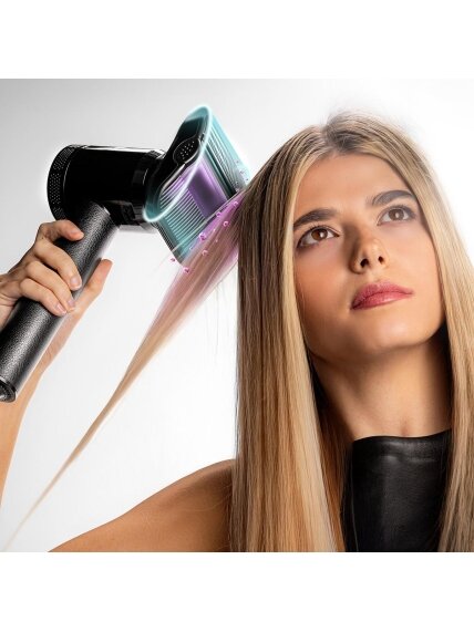 Cecotec Hair Dryer | DryGlam Waves i-Sensor Pro | 1600 W | Number of temperature settings 4 | Ionic function | Black | Diffuser nozzle 4 Cecotec Hair Dryer | DryGlam Waves i-Sensor Pro | 1600 W | Number of temperature settings 4 | Ionic function | Black | Diffuser nozzle 4
